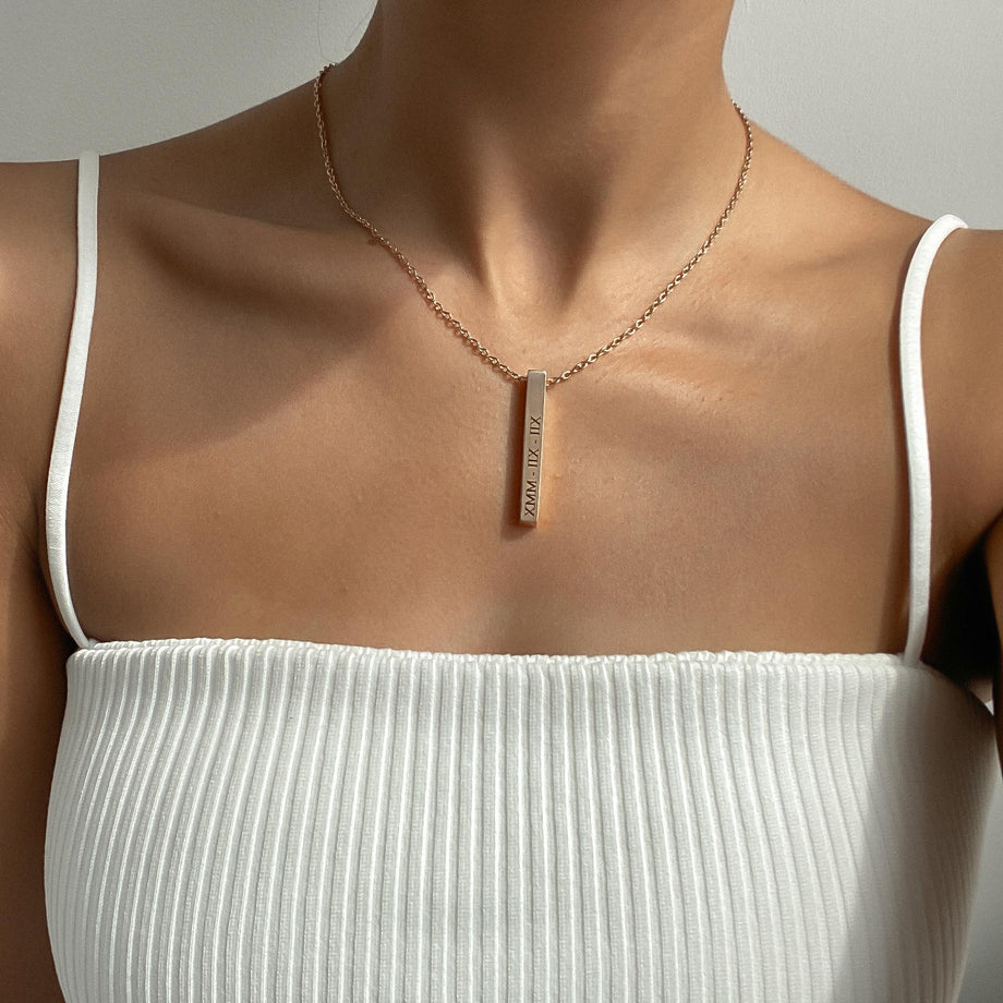 Collier barre personnalisé