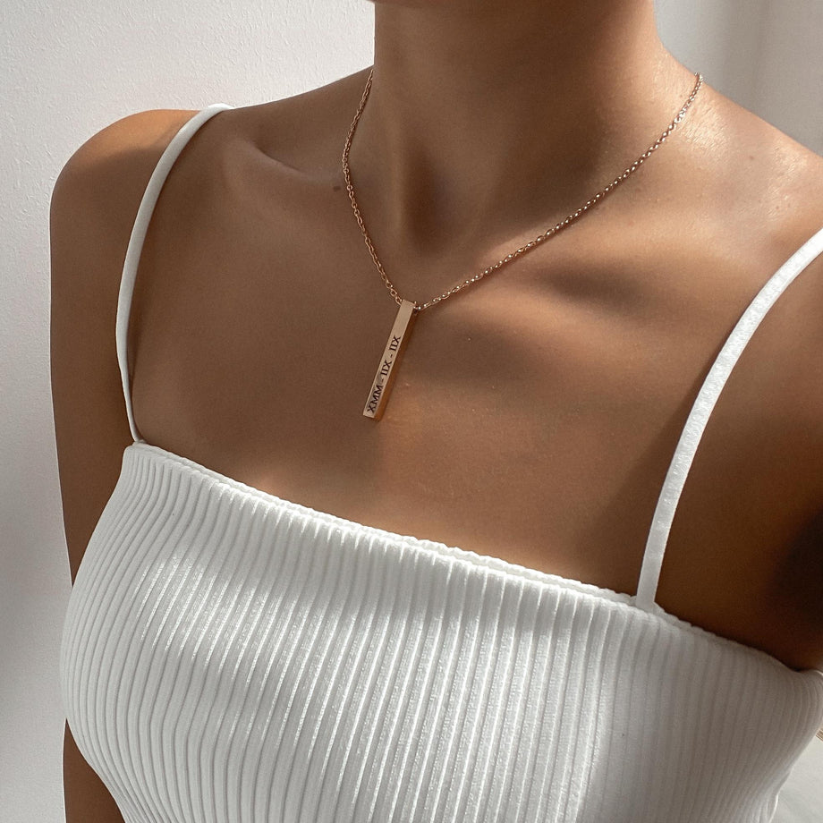 Collier barre personnalisé