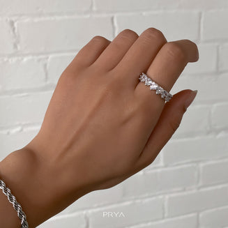 Love Heart CZ Ring