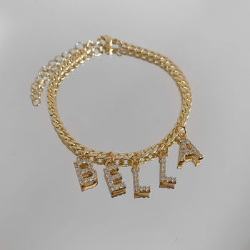 Custom ICY Letter Anklet | 1-5 Letters | PRYA