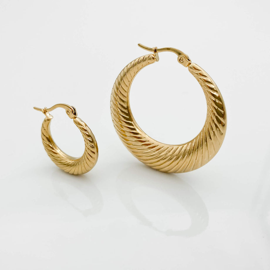 Julia Gold Filled Hoops | PRYA