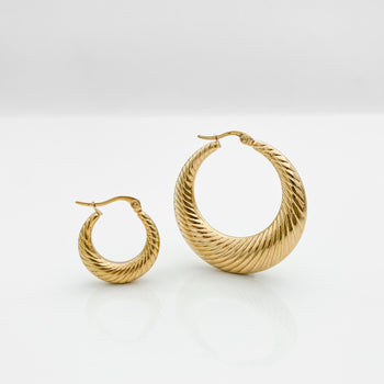 Julia Gold Filled Hoops | PRYA