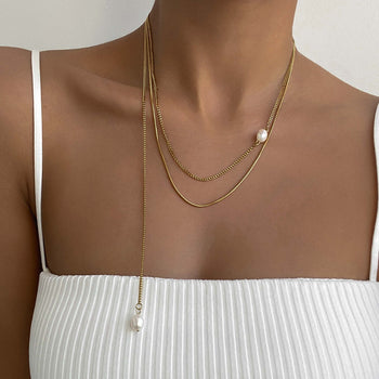 Grace Pearl Layered Necklace