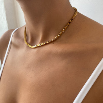 Box Chain Necklace | Gold | PRYA