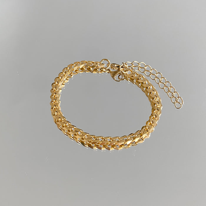 Classic Cuban Anklet Gold, 5mm | PRYA