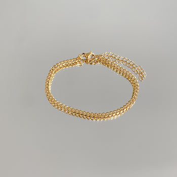 Classic Cuban Anklet Gold, 3.5mm | PRYA