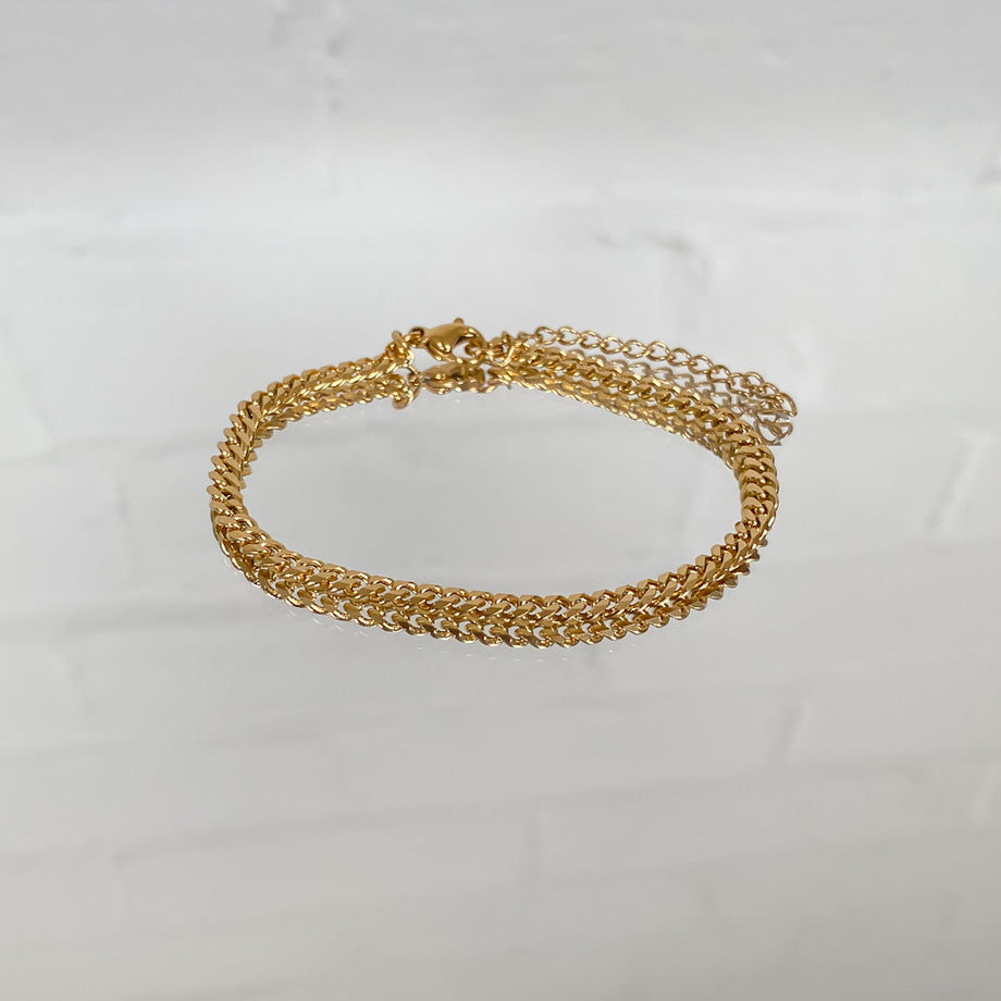 Classic Cuban Anklet Gold | PRYA