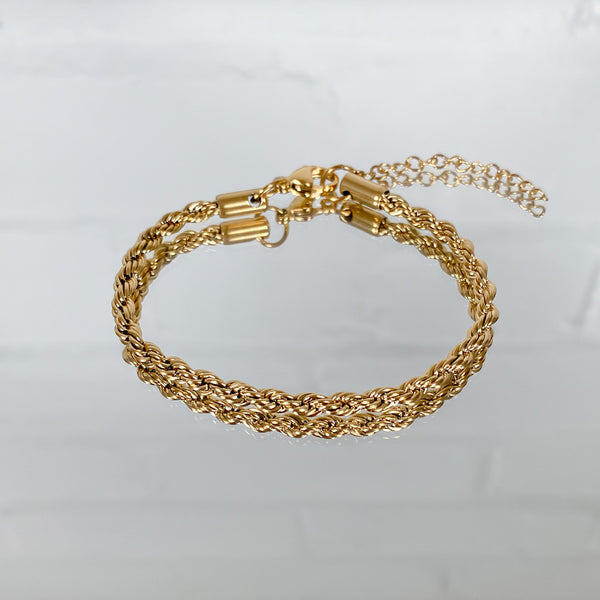 Rope Chain Anklet | Gold, 4mm | PRYA