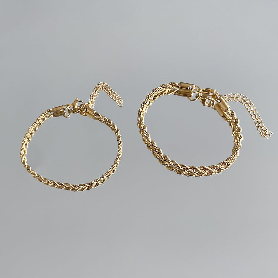 Rope Chain Anklet | Gold | PRYA