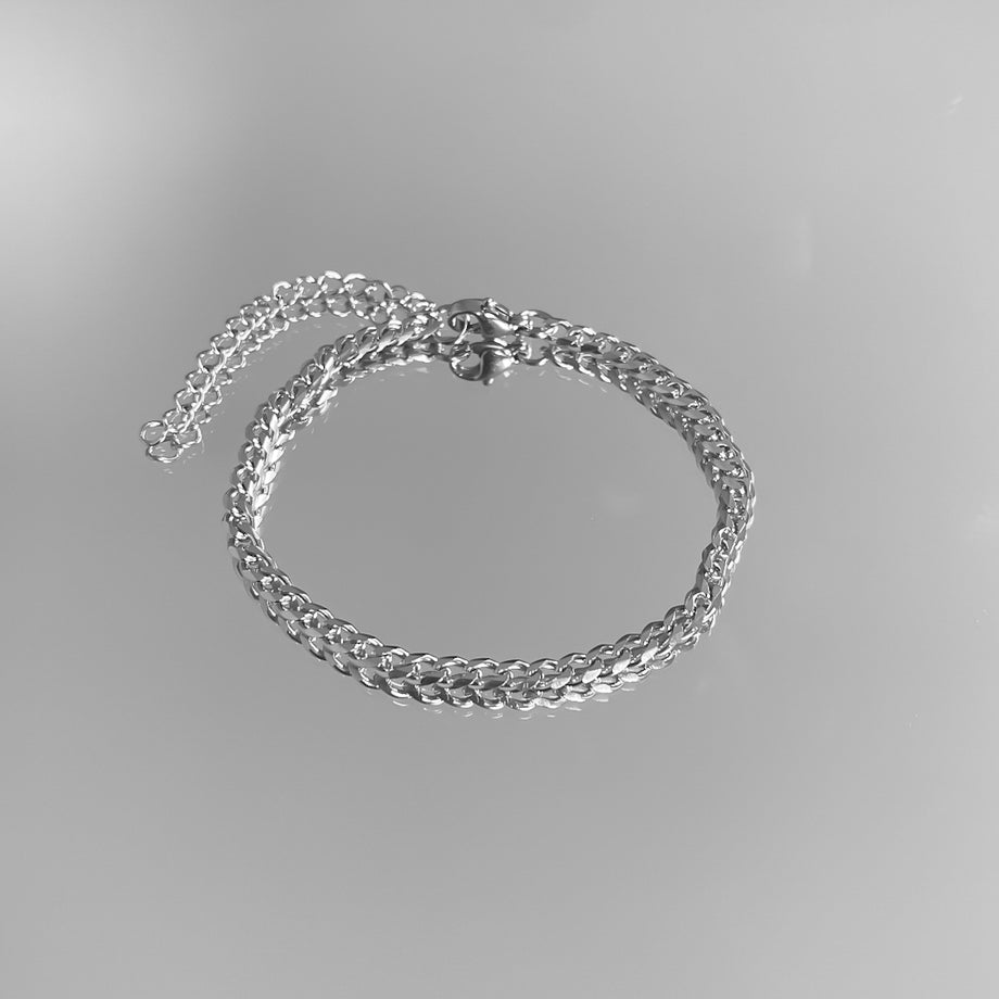 Classic Cuban Anklet Silver | PRYA