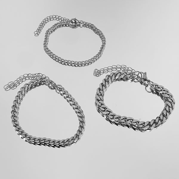 Classic Cuban Anklet Silver | PRYA