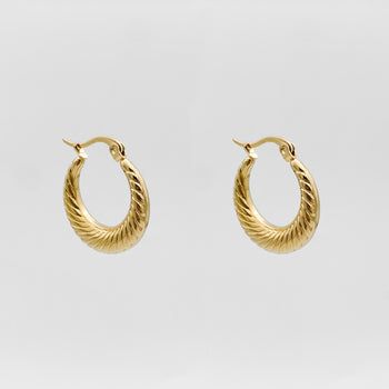 Julia Gold Filled Hoops, 2x2cm | PRYA