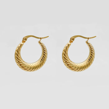 Julia Gold Filled Hoops | PRYA