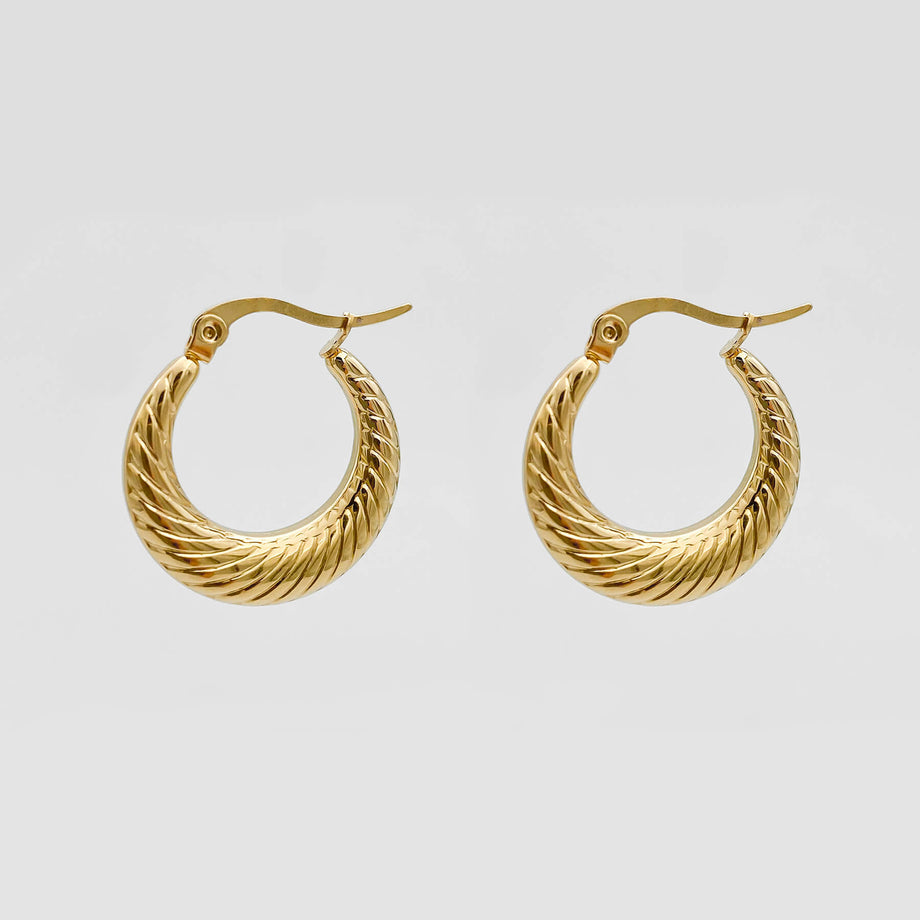 Julia Gold Filled Hoops | PRYA