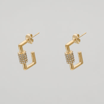 Kenza Square Earrings by PRYA