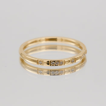 Leila Thin CZ Band Ring