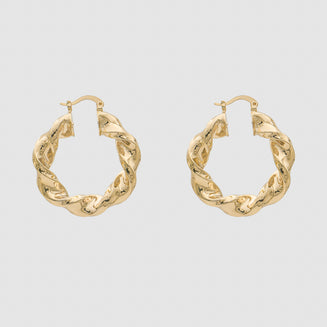 Maya Thick Twisted Hoops