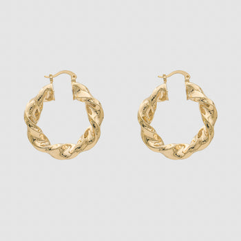 Maya Thick Twisted Hoops