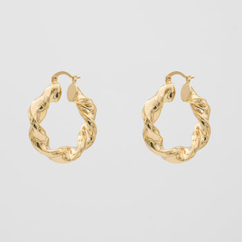 Maya Thick Twisted Hoops