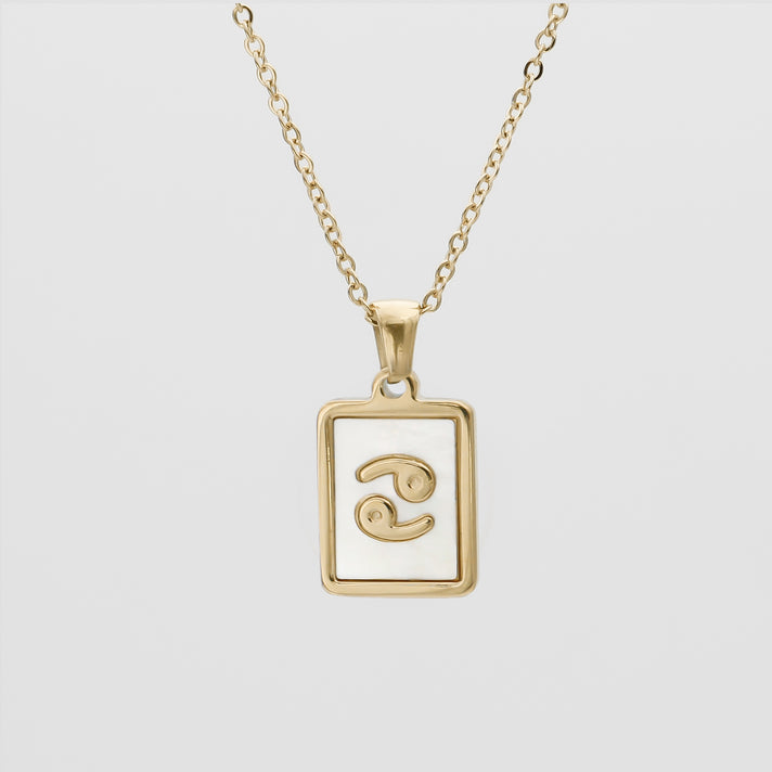 Opal Zodiac Symbol Necklace