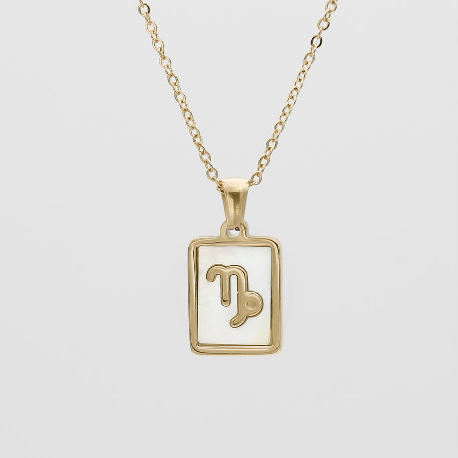Opal Zodiac Symbol Necklace