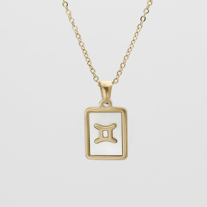 Opal Zodiac Symbol Necklace