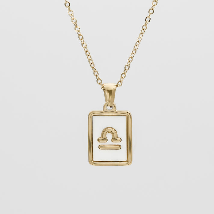 Opal Zodiac Symbol Necklace
