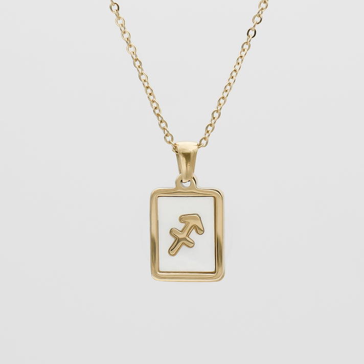 Opal Zodiac Symbol Necklace