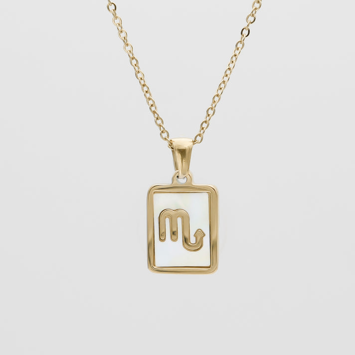 Opal Zodiac Symbol Necklace