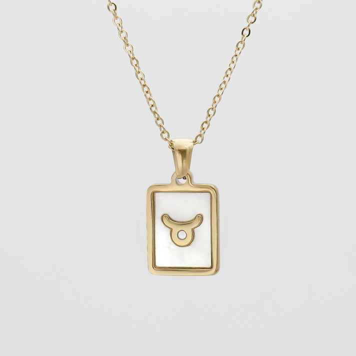 Opal Zodiac Symbol Necklace