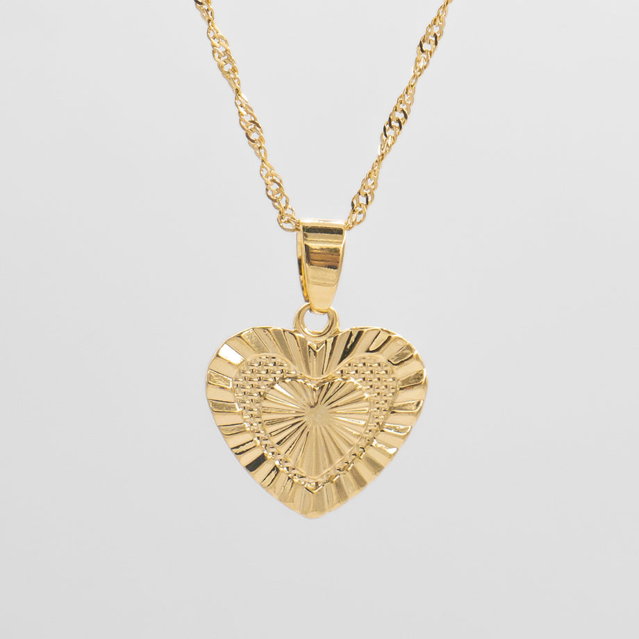 Gold Heart Necklace | PRYA