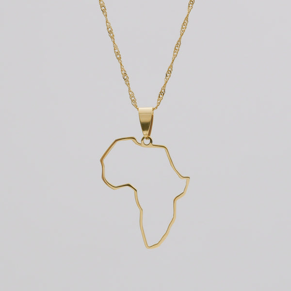 Africa Outline Necklace | PRYA