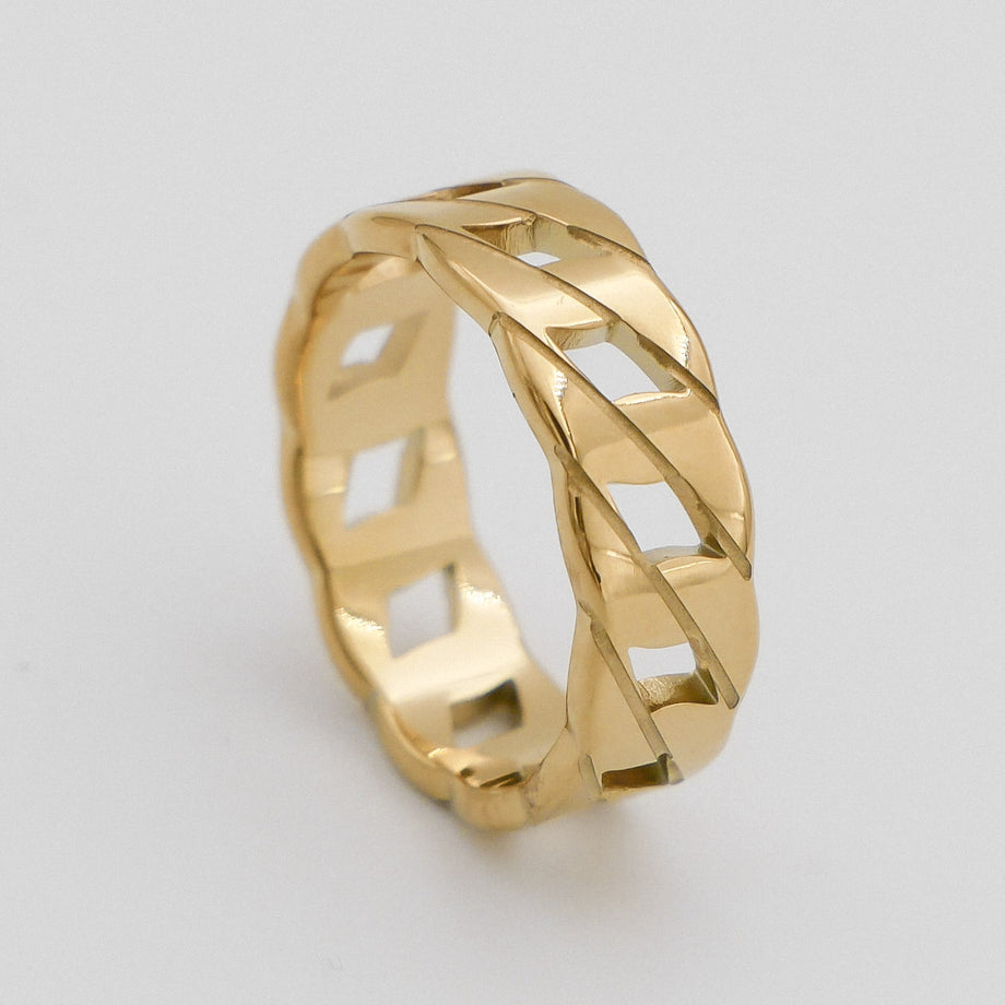 Cuban Ring, US 6 | UK L | EUR 51 / Gold | PRYA