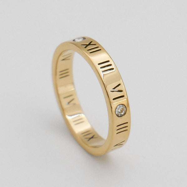 Lucia Numeral Ring, US 6 | UK L | EUR52 / Gold | PRYA