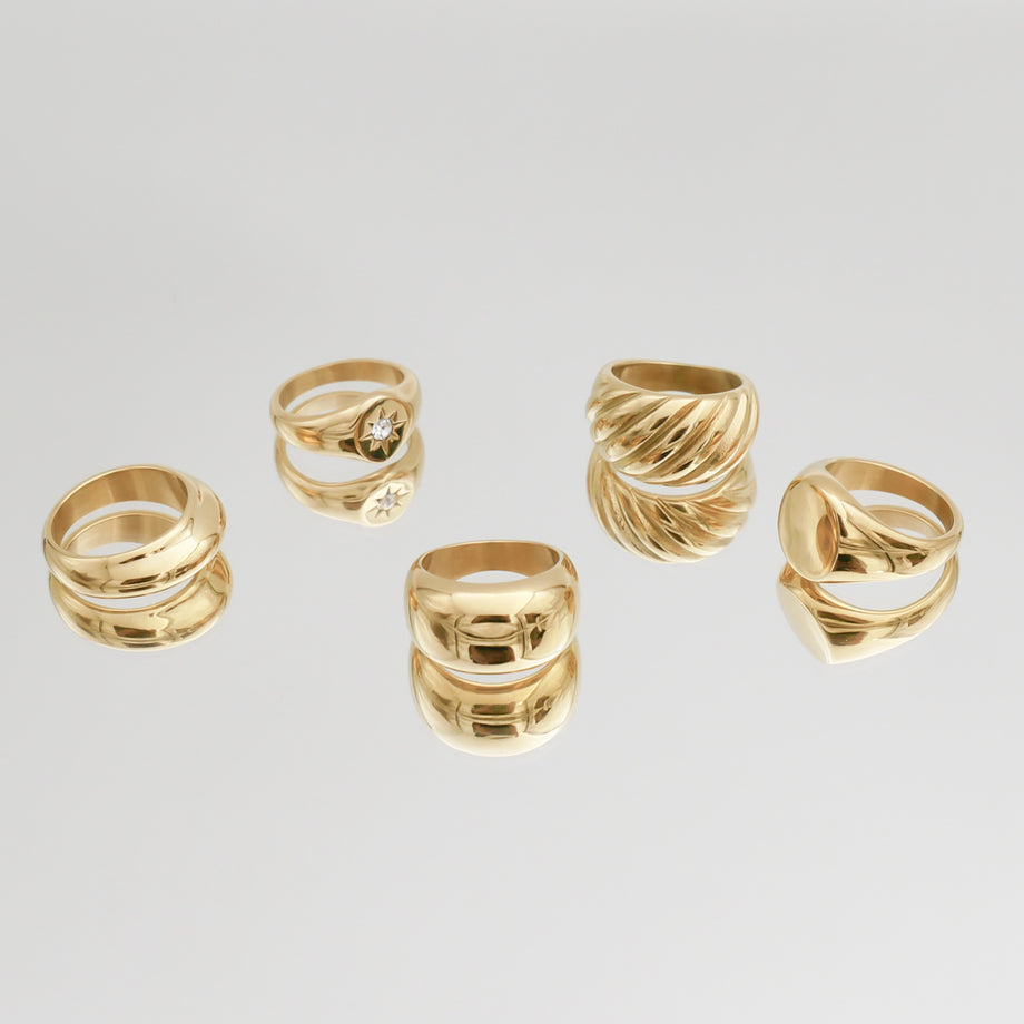 Alexa Dome Ring | Gold | PRYA