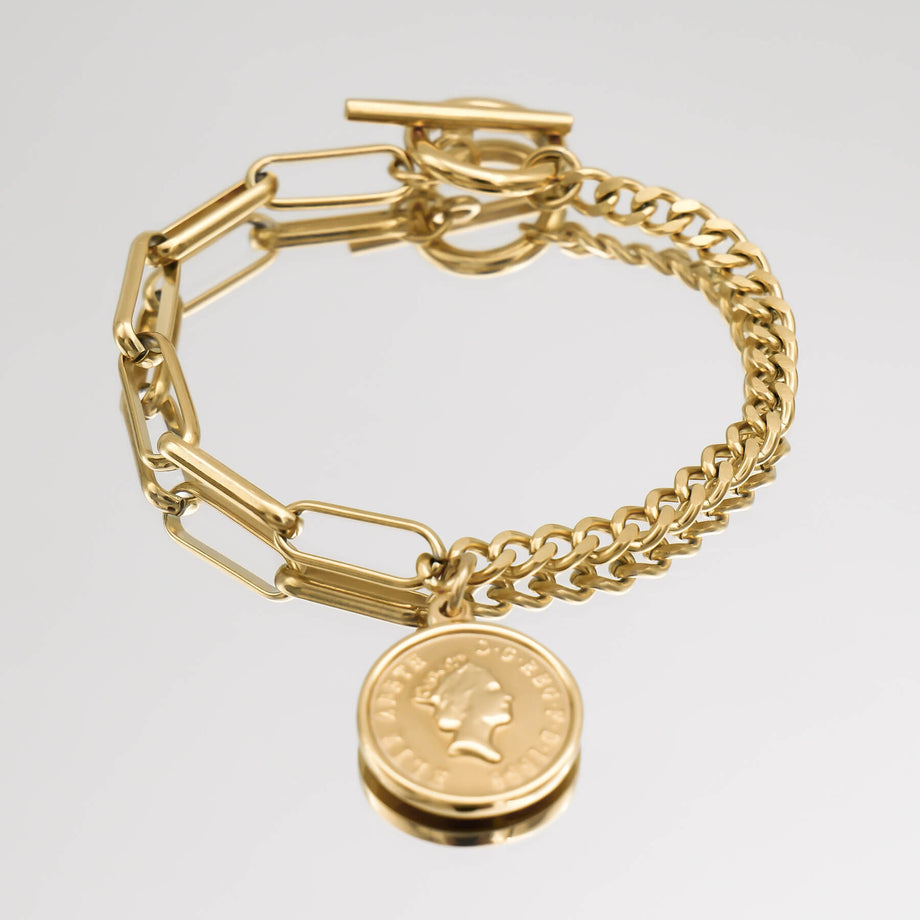 Coin Link Bracelet | PRYA