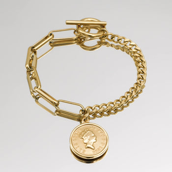 Coin Link Bracelet | PRYA