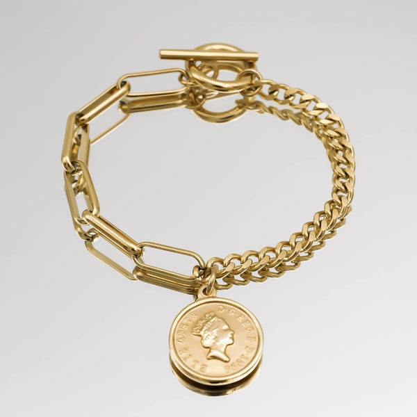 Coin Link Bracelet | PRYA