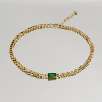 Callie Cuban Contrast Necklace