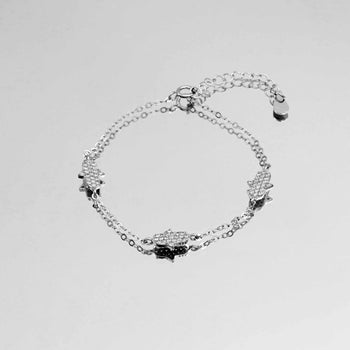 Hand of Hamsa Bracelet | Silver