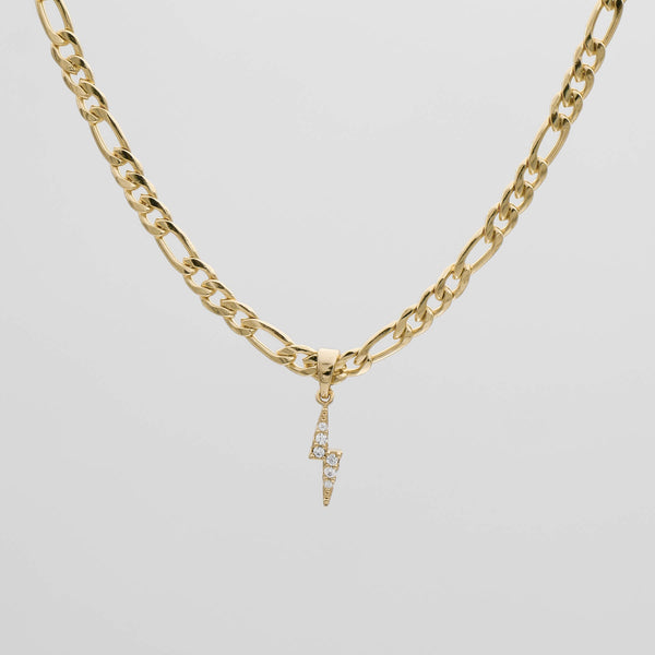 Collier ICY Lightning Bolt Figaro