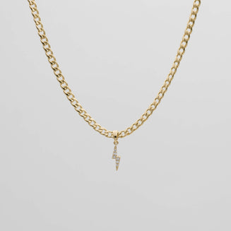 ICY Lightning Bolt Cuban Necklace