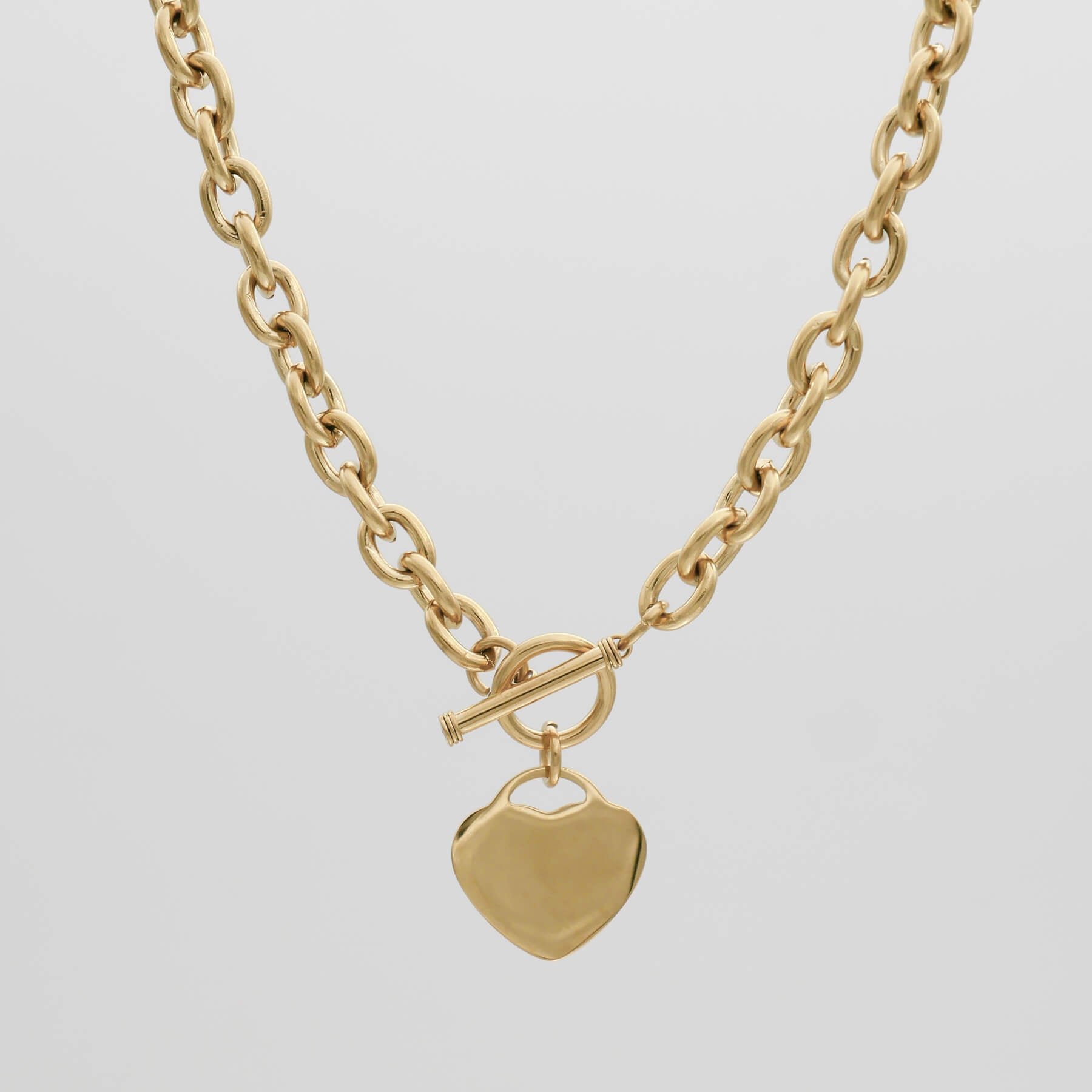 Hayley Heart T Bar Necklace