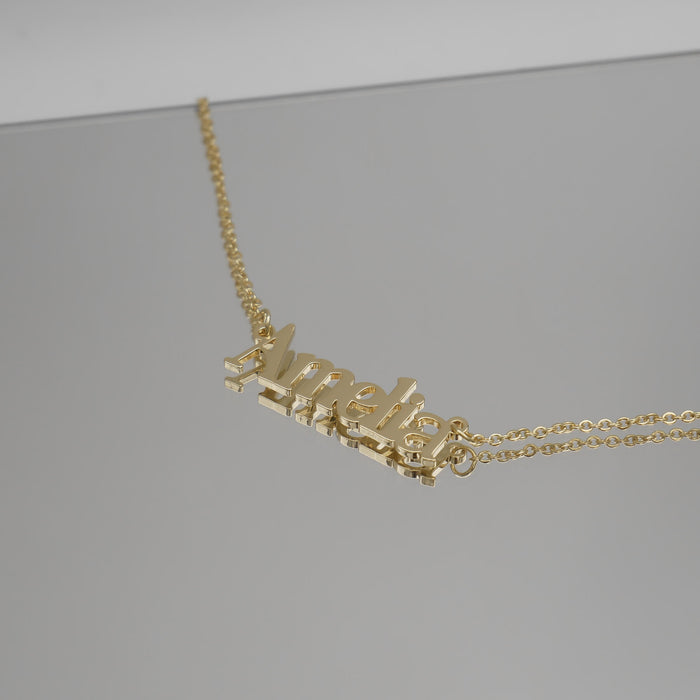 Collier de nom personnalisé de Dubaï