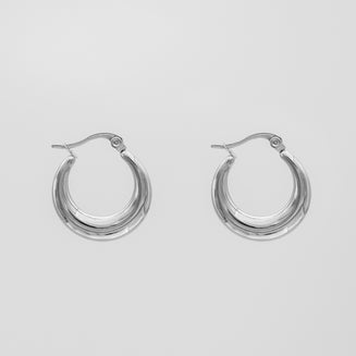 Lina Hoop Earrings | Silver