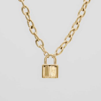 Chunky Lock Necklace