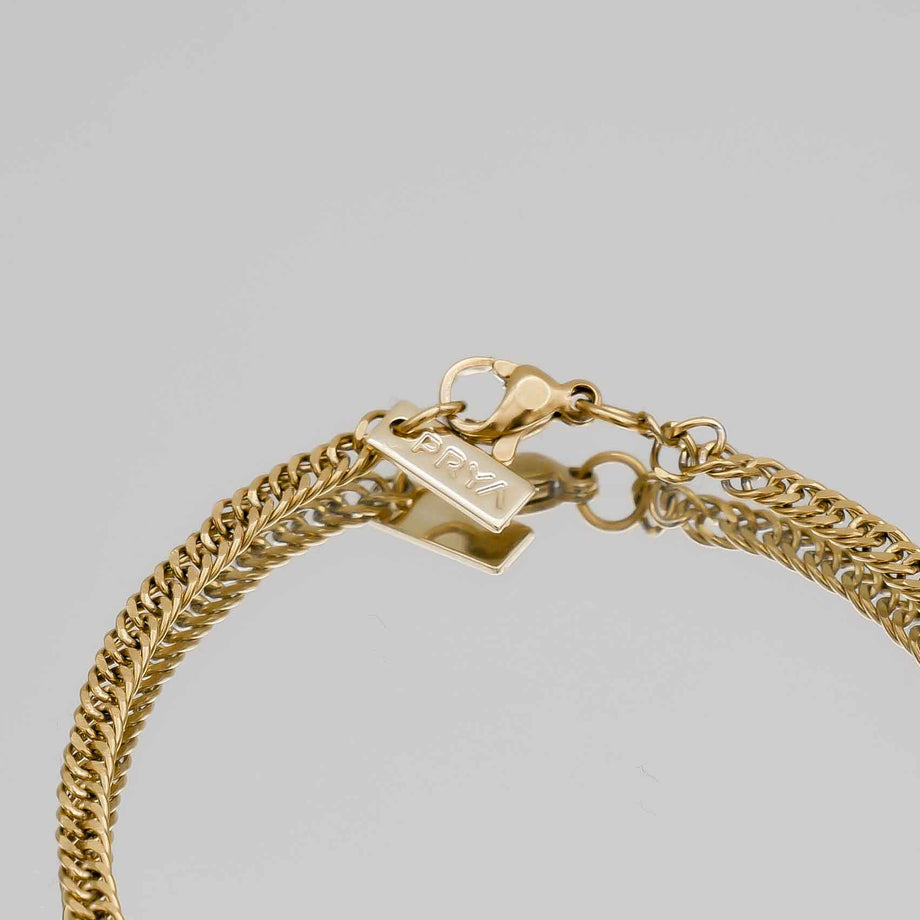 Double Link Curb Chain Bracelet