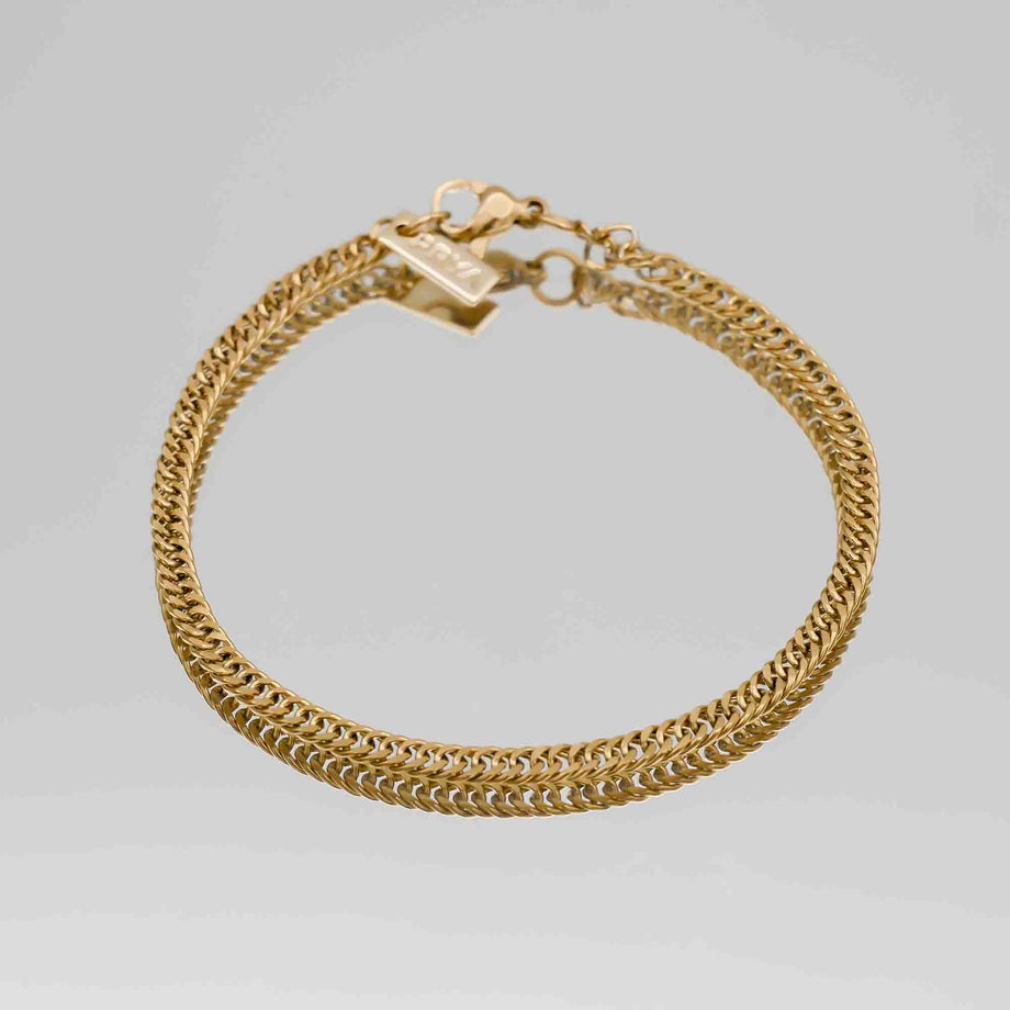 Double Link Curb Chain Bracelet