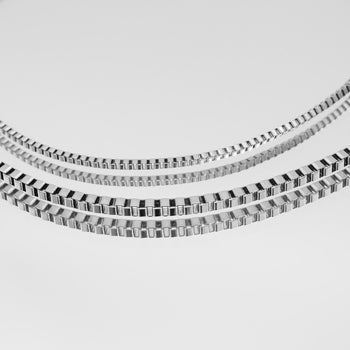 Box Chain Necklace | Silver