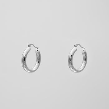 Classic Silver Filled Hoops